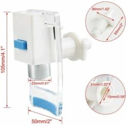 FLYME Refroidisseur Eau Robinet Plastique Distributeur Eau Nettoyer Robinet Convient Adaptateur Universel Chaud Froid Eau Robinet Remplacement Bleu 2 Pcs -Promos Récupération Magasin 67637537 4