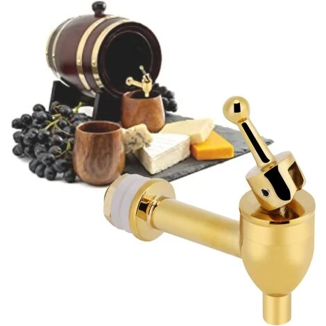 FLYME Robinet De Baril De Vin Robinet En Cuivre Pour Vin, Baril De Bière, Distributeur De Boissons, Robinet De Remplacement(12mm-d'or) 7 FLYME Robinet De Baril De Vin Robinet En Cuivre Pour Vin, Baril De Bière, Distributeur De Boissons, Robinet De Remplacement(12mm-d'or) – Image 5