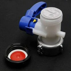 FLYME Vanne Papillon ND40 IBC Eau Réservoir Avec écrou Flottant En Alliage Aluminium 62mm Remplacement S60x6 Pour Réservoir Cuve 1000 Litres IBC (Aluminium 62mm) -Promos Récupération Magasin 67638013 3