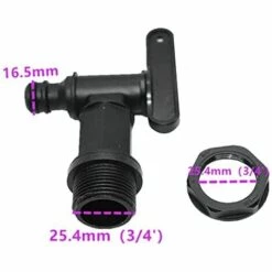 ENLENK Robinet De Réservoir D'eau En Plastique, Adaptateur De Réservoir De Stockage IBC, Adaptateur De Robinet De Tuyau D'arrosage Pour Collecteur De Pluie, Réservoir De Carburant -Promos Récupération Magasin 67682666 3