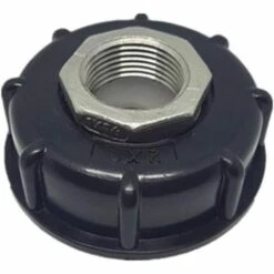 AOUGO 1000L IBC Adaptateur De Conteneur Fourre-tout Réservoir Adaptateur De Vidange Raccords De Bec En Acier Inoxydable Remplacement Irrigation Interrupteur Connecteurs Outils (3/4"inner Wire)