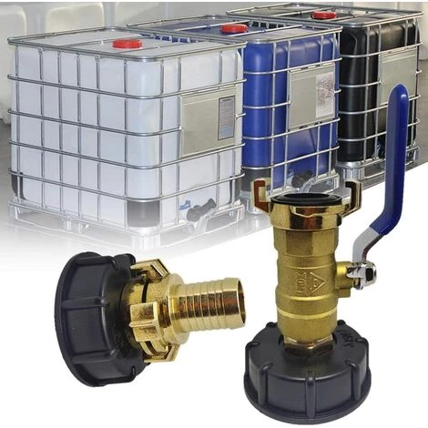 AOUGO Adaptateur IBC S60x6 Vanne Robinet Jardin 3/4,Sortie Raccord Rapide 20/25mm Récupérateurs Eau De Pluie Raccord,IBC Adaptateur De Réservoir D'eau Pour IBC D'adaptateur De Cuve (3/4Tête Carte+vanne) 7 AOUGO Adaptateur IBC S60x6 Vanne Robinet Jardin 3/4,Sortie Raccord Rapide 20/25mm Récupérateurs Eau De Pluie Raccord,IBC Adaptateur De Réservoir D'eau Pour IBC D'adaptateur De Cuve (3/4Tête Carte+vanne) – Image 5
