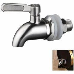 ENLENK Remplacement De Robinet De Distributeur De Boissons,Robinet De Tonneau Du Vin Et De La Bière Ou De Boisson En Acier Inoxydable, Inusable,16mm Robinet De Rechange Pour Distributeur -Promos Récupération Magasin 67879906 5