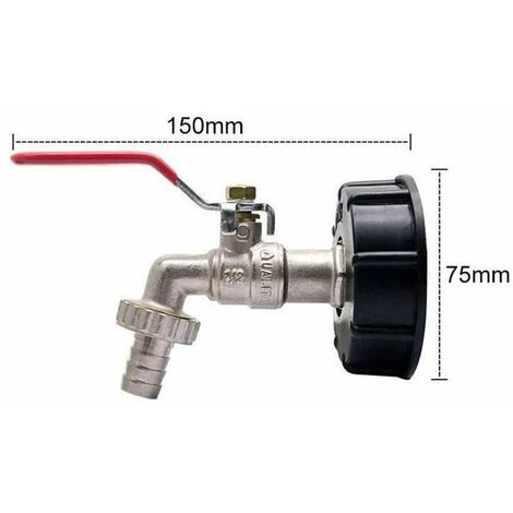 Cisea Adaptateur IBC 1000 L Adaptateur De Réservoir IBC Adaptateur De Réservoir S60X6 Pour Robinet De Jardin En Laiton 1,27 Cm Raccord De Tuyau D'huile Carburant 4 Cisea Adaptateur IBC 1000 L Adaptateur De Réservoir IBC Adaptateur De Réservoir S60X6 Pour Robinet De Jardin En Laiton 1,27 Cm Raccord De Tuyau D'huile Carburant – Image 2