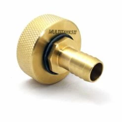 MULTITANKS Raccord Femelle S60x6 - Embout Cannelé 19mm En Laiton - 19mm