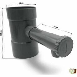 TERRE JARDIN Récupérateur Eau De Pluie Ø 80 Mm -Promos Récupération Magasin 8261 3